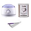 CUVLY Wax Kit With Heater Machine - White Chocolate Liposoluble Wax 800g, 70 Strips, Spatula - For Women (Pack of 4) view 1