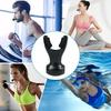 Breathing Trainer-Respiratory Trainer for Running Fitness Trainer Adjustable Resistance Breathing Trainer Improve Respiratory Muscle Endurance, (Black) view 3