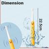 FunBlast Electric Toothbrush For Kids Automatic Electronic Children Toothbrush With 5 Brushing Modes&Rechargeable Battery,Ultrasonic Toothbrushes With 3 Replacement Brush Heads (Duck,22.5 Cm),Yellow view 2