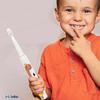 FunBlast Electric Toothbrush For Kids Automatic Electronic Children Toothbrush With 5 Brushing Modes&Rechargeable Battery,Ultrasonic Toothbrushes With 3 Replacement Brush Heads (Dino,22.5 Cm),White view 4