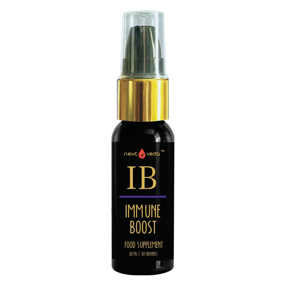 NextVeda Immune Boost Oral Spray | Ayurvedic Immunity Supplement with Tulsi, Giloy, Turmeric & Amla | Fast-Acting Herbal Tonic for Daily Wellness & Energy | Sugar-Free | 30ml