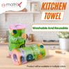 PAPYRUS Kitchen Towel | Reusable Kitchen Tissue Roll Pack of 2 | Kitchen Tissues for Cleaning |1 Ply 40 Pulls per Roll | Soft and Highly Absorbent (40x2=80 Sheets) view 2