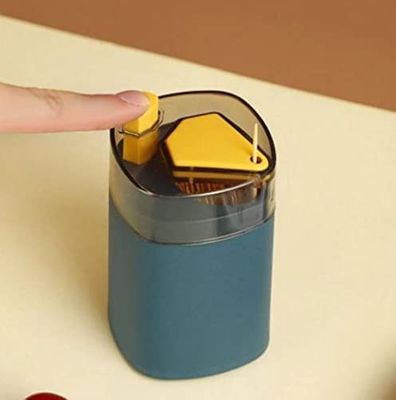 Automatic Toothpick Dispenser Plastic Pressing Toothpick Storage Holder Box for Home Kitchen Tableware Hotel Restaurant (Multicolor) (Bird Toothpick Dispenser)
