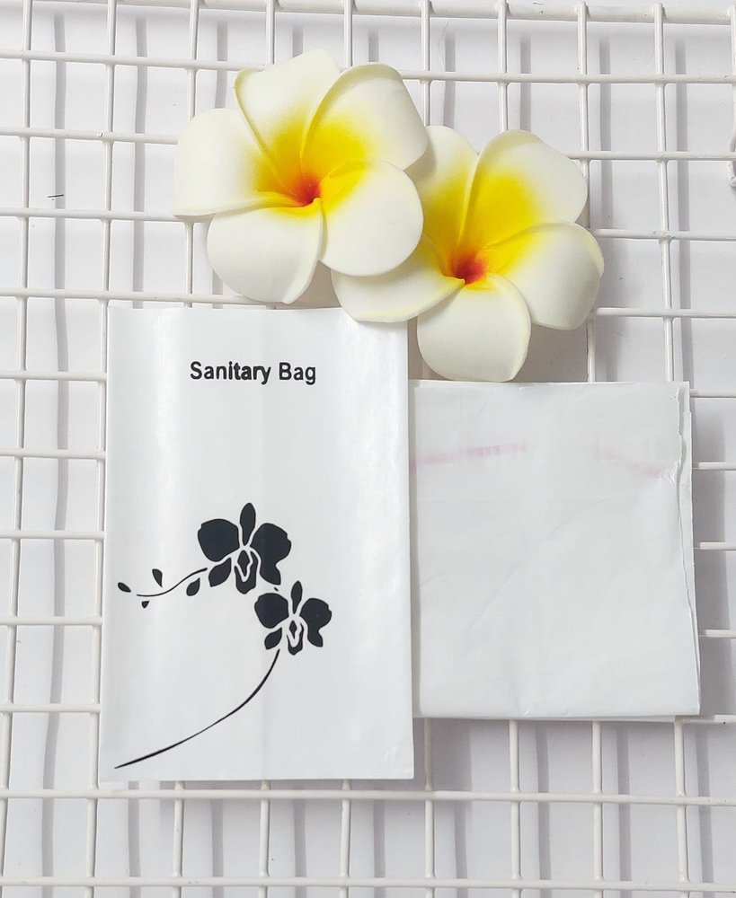 AKM GLOBAL Leakproof Sanitary Disposal Bags (20 x 15 cm) | Napkin Disposable Bag for Discreet Disposal of Tampons, Panty Liner & Sanitary Pads - Pack of 10 (Multi Pouch Design)