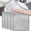 KUNYA Multipurpose Wire Dishwashing Rags for Wet and Dry Stainless Steel Scrubber Non-Scratch Wire Dishcloth for Washing Dishes Sinks Counters Easy Rinsing Machine Washable Pack of 12 view 4