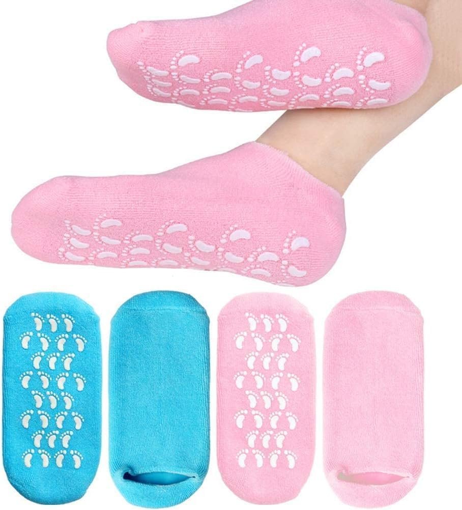 ARDAKI Silicone Socks for Women - Heel Moisturizing Socks Intensive Dry Cracked Feet Treatment, Soft Gel Spa Socks for Hydration & Repair, Perfect for Overnight Foot Care, Unisex Size, 1 Pairs