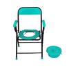 3 in 1 Heavy quality sea green Folding Commode chair with pot,Over Toilet,commode chair for indian toilet, Bedside Commode Chair,Shower Seat with Removable Bucket,Disabled Patients & Pregnant Woman view 1