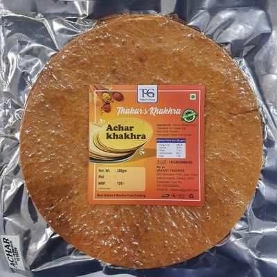 Achar Khakhra Packets of 4 (800 Gm) - Healthy Gujarati Snacks