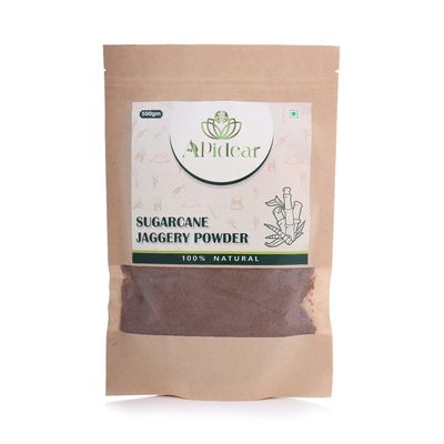 Apidear Natural Sugarcane Jaggery Powder 500g (Pack of 2) | Organic Gur Powder | Chemical-Free, Unrefined, No Added Sugar | Healthy Natural Sweetener & Immunity Booster