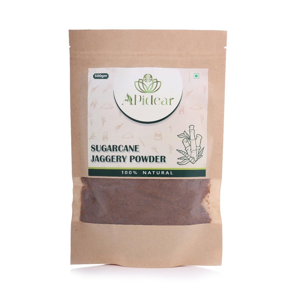 Apidear Natural Sugarcane Jaggery Powder 500g (Pack of 2) | Organic Gur Powder | Chemical-Free, Unrefined, No Added Sugar | Healthy Natural Sweetener & Immunity Booster