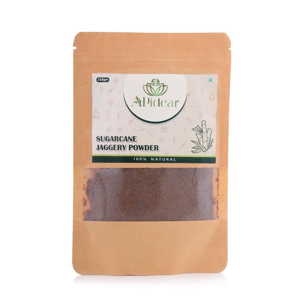 Apidear Natural Sugarcane Jaggery Powder 250g (Pack of 2) | Organic Gur Powder | Chemical-Free, Unrefined, No Added Sugar | Healthy Natural Sweetener & Immunity Booster