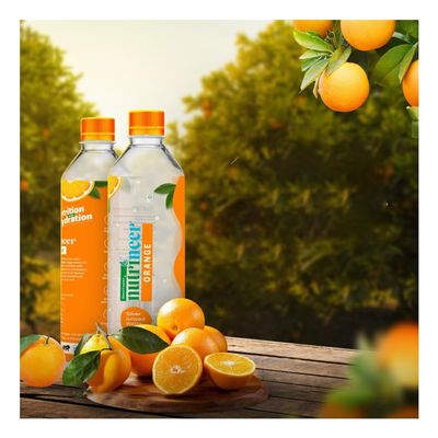 nutrineer Orange Flavoured Silver Ionized Water with Essential Minerals & Vitamins | Delicious & Healthy Refreshing Drink | Squeeze The Benefits Into Your Day | 750ml Each | Pack of 12