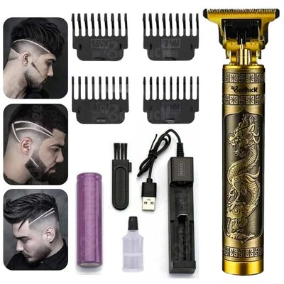 BeeDuck Trimmer for Men Beard, Mustache, Head, Body Grooming Professional Hair Clipper Rechargeable Hair Trimmer, Close Cut Precise Hair Machine, Body Trimmer, Gold