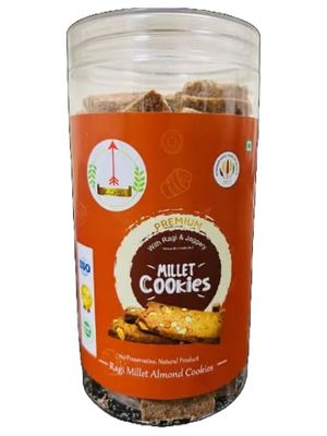 KKPCL Ragi Millet Almond Cookies, 300 Grams (1)