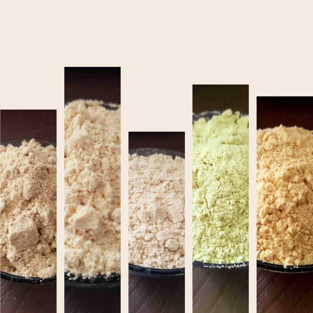 8 Hours Pre-Soaked and Sun-Dried 5 Unpolished Millets Flour 2.5kg Combo (500g Each) [Browntop, Kodo, Little, Barnyard, Foxtail ] 500g Each