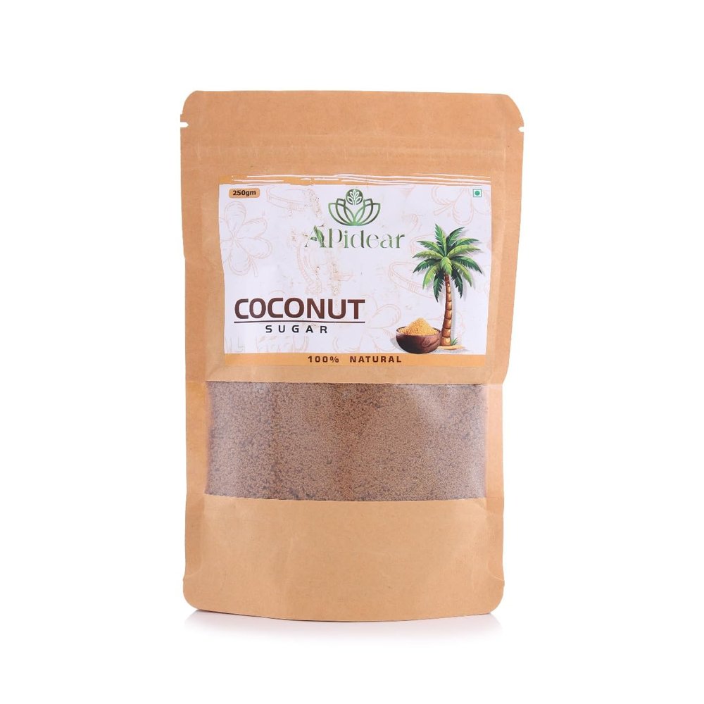 Apidear Coconut Sugar 250gm | Pure & Sure Organic Coconut Sugar | 100% Natural Healthy Replacement for Sugar | Unprocessed Sweetener | Gluten Free, Non-GMO | Chemical Free | Perfect for Baking and Cooking | Contains 15 Essential Vitamins and Minerals