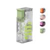 metgoods Dental floss picks with 2025 design case, Floss Pick Dispenser refillable, Automatic Floss picks Organizer with Floss Sticks 10 Count (Green) view 1