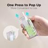 metgoods Dental floss picks with 2025 design case, Floss Pick Dispenser refillable, Automatic Floss picks Organizer with Floss Sticks 10 Count (Green) view 2