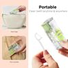 metgoods Dental floss picks with 2025 design case, Floss Pick Dispenser refillable, Automatic Floss picks Organizer with Floss Sticks 10 Count (Green) view 3