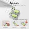 metgoods Dental floss picks with 2025 design case, Floss Pick Dispenser refillable, Automatic Floss picks Organizer with Floss Sticks 10 Count (Green) view 4