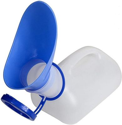CUREPACK Unisex Potty Urinal for Car, Toilet Urinal for Men and Women, Pee Bottle with Lid and Funnel, Portable Urinal for Car, Elderly, Child, Diabetic, Camping, Outdoor Travel, Funnel Included