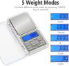 MCP Healthcare Digital Pocket Scale, 200g Capacity, 0.001oz/0.1g High Precision, Mini Gram Reload Weight Scale for Food, Jewelry, Gems, Pack of 2, Silver view 2
