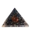The Cosmic Connect Black Obsidian Orgone Pyramid for Protection, Grounding, and EMF Shielding Charged by Reiki Grand Master view 1