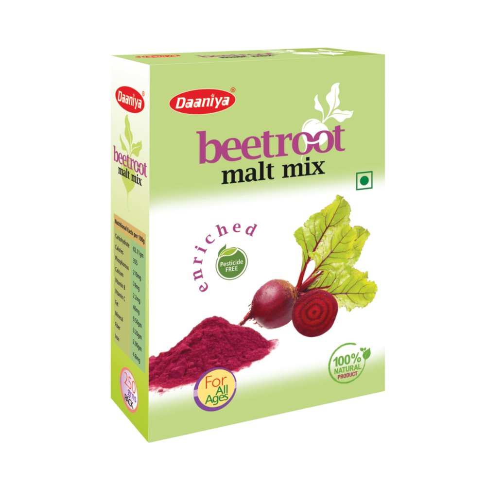 DAANIYA Beetroot Malt | Have a Healthy Sip | 100% Natural Health Drink (No added preservatives) | No White Sugar - 250 gms