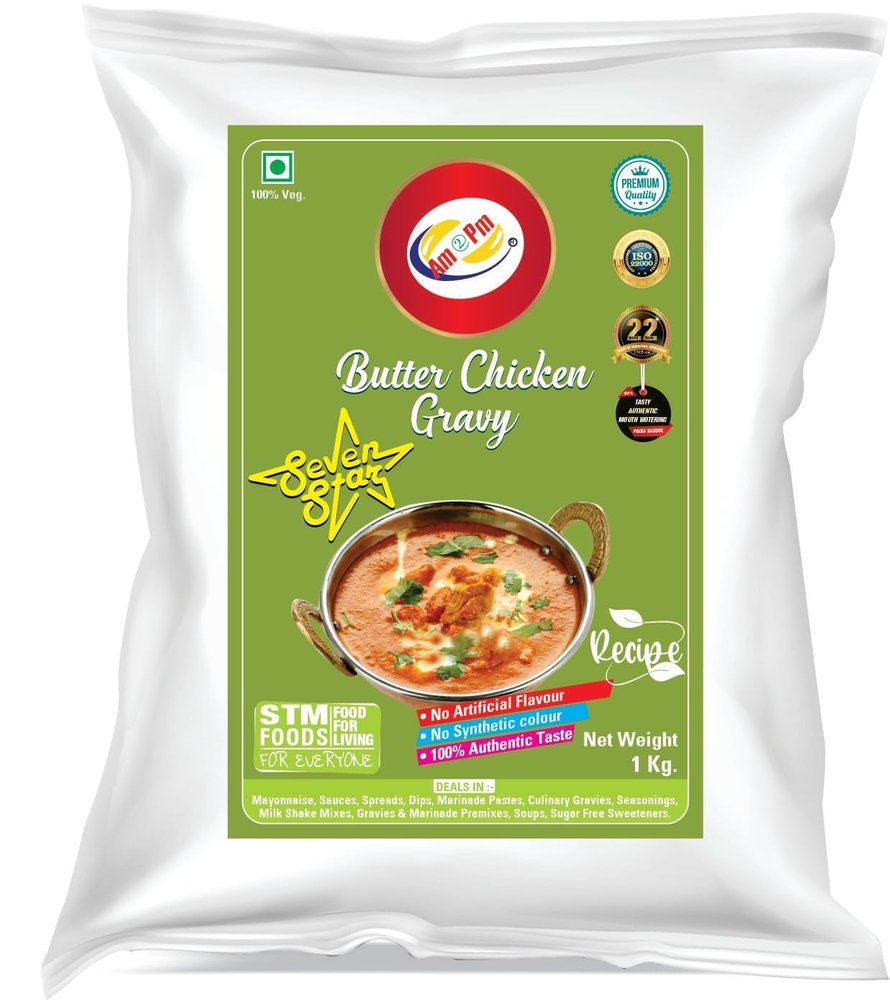 Am 2 Pm - Instant Dhaba Style Butter Chicken Gravy | Masala Curry Paste | Just Add Chicken Paneer | Ready in 5 Min | Ready To Cook Indian Masala Gravy -1 kg