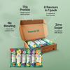 GREEN PROTEIN Pea Protein Isolate Powder Dairy, Gluten, Allergen, Soy Free Pineapple, Black Currant, Berry Blast, Mix Fruit, Raw Mango and Orange Flavor, 6 Flavors x 2 Sachets, Pack Of 12, 23g each view 2