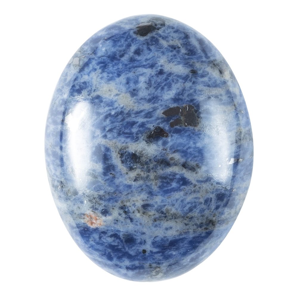 ZAICUS 50mm Sodalite Large Oval Palm Stone - 900+ Carats Pocket Massage Stone for Chakra Balancing, Reiki Healing, and Crystal Energy Therapy