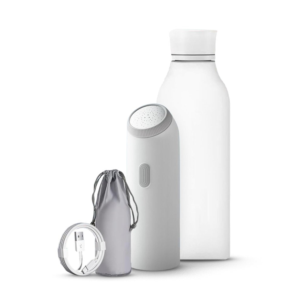 DRAVINA 350ml Portable Electric Bidet, Travel-Friendly Handheld Jet Spray for Toilet with 4 Flushing Modes, IPX7 Waterproof Rechargeable Travel Bidet for Family Hygiene & Cleaning, Includes Storage Bag