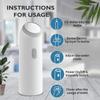 DRAVINA 350ml Portable Electric Bidet, Travel-Friendly Handheld Jet Spray for Toilet with 4 Flushing Modes, IPX7 Waterproof Rechargeable Travel Bidet for Family Hygiene & Cleaning, Includes Storage Bag view 2
