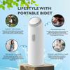 DRAVINA 350ml Portable Electric Bidet, Travel-Friendly Handheld Jet Spray for Toilet with 4 Flushing Modes, IPX7 Waterproof Rechargeable Travel Bidet for Family Hygiene & Cleaning, Includes Storage Bag view 4