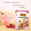 BAKERS Custard Powder | Raspberry Flavor | (100g x 4, 400g) | Contains No Eggs | Long Shelf Life | Makes Smooth, Creamy, Testy & Juicy Custard | Quick & Easy to Make |Best For Fruit Salads & Puddings view 4