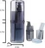 Toothbrush Travel Case, Portable Travel Kit 7 in 1, Toothbrush& Toothpaste Holder, Shampoo& Shower Gel Dispenser with Double Leak Proof, Comes with Towel, Toothbrush and Foldable Comb view 4