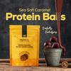 Eat Anytime Sea Salt Caramel Protein Balls | 30% Whey Protein | Rich in Fiber | Gluten Free Snacks, No Added Sugar | Pack of 2-70gm/Per Pack | 7 Balls Each Packet view 2