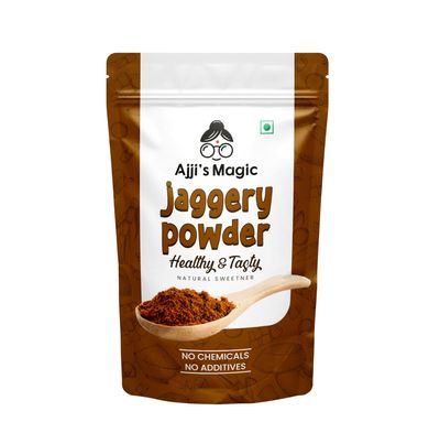 Ajji's Nut Magic Natural jaggery powder (200g) /Country brown sugar/Naatu Sarkarai, Traditional Sweetener/Additives and Preservative free/Gur Powder/Chemical Free Sugar