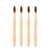 Adviah Bamboo Toothbrushes | BPA Free, Eco-Friendly, Natural Bamboo Toothbrush with Charcoal Infused Soft Bamboo Bristles | Biodegradable, Compostable & Wooden Toothbrushes (Pack of 4) view 1