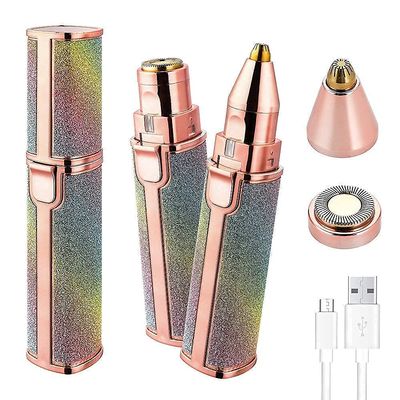 COYARASTH Portable eyebrow trimmer for women, epilator for women, facial hair remover for women,Face, Lips, Nose Hair Removal Electric Trimmer with Light