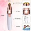 COYRASTH 2-in-1 Rechargeable Eyebrow Trimmer & Facial Hair Remover Razor for Women - Replaceable Heads, Professional Personal Hair Removal with Indicator Lights view 2