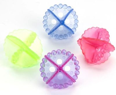S Cart Plastic Washing Machine Ball Laundry Dryer Ball Durable Cloth Cleaning Balls (Multicolour) 4 Pcs