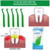 Thinp 25 Pcs Interdental Brushes,L-Shaped Interdental Brushes Angled Interdental Brushes Between Teeth and Gums Soft Bristled Interdental Brushes for Teeth Cleaning Plaque Removal(Green 0.8mm) view 4