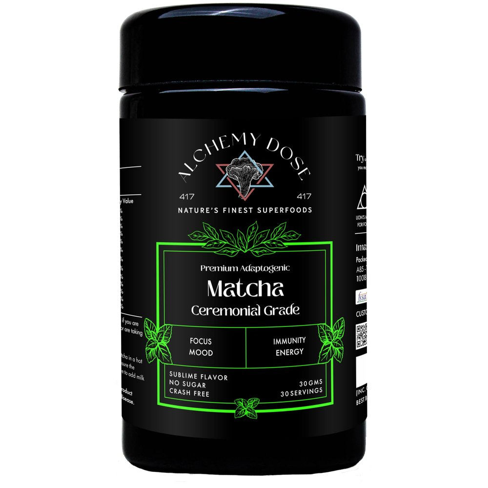 Alchemy Dose - Ceremonial Grade Matcha | Japanese Matcha Green Tea Powder (30 SERVING, DOSE BAG)