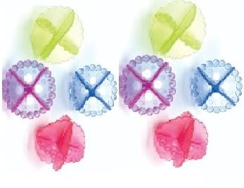 Mystte Plastic Washing Machine Ball Laundry Dryer, Wash Without Detergent - 8 Pieces (Multicolour)