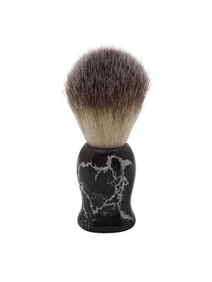 Pearl shaving Brush for men synthetic bristles & Silver Wooden Handle SWB-02 S, Christmas Gift Option