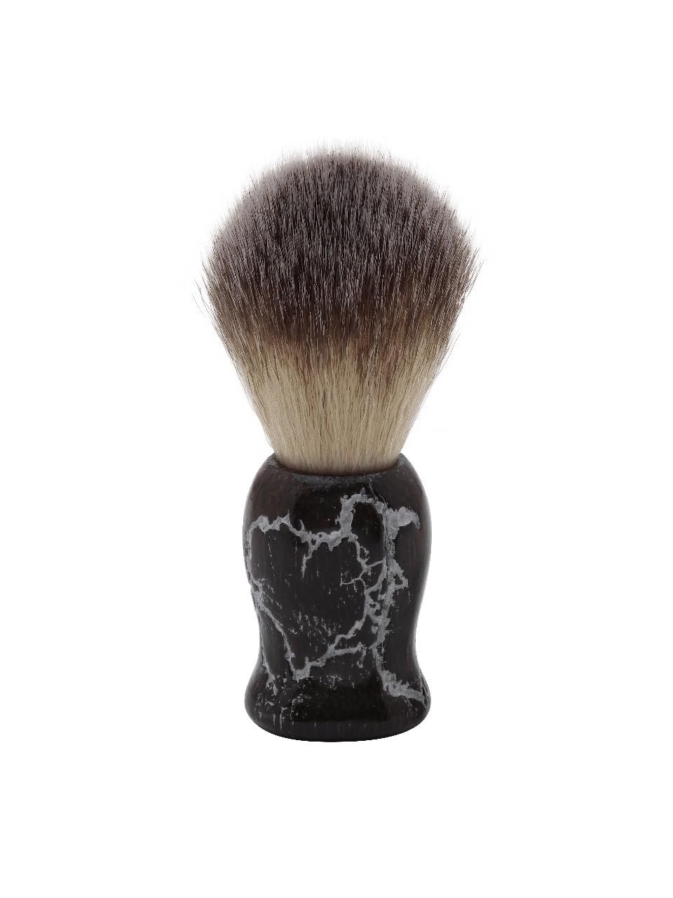 Pearl shaving Brush for men synthetic bristles & Silver Wooden Handle SWB-02 S, Christmas Gift Option