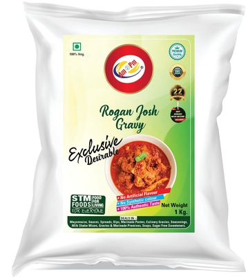 Am 2 Pm - Rogan Josh Curry Paste 1kg | Ready To Cook in 15 mins | Just add Fresh Mutton Curry, Chicken Curry and Fish Curry Paste | No Preservatives | Cooking Paste | Indian Masala Gravy