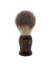 Pearl shaving Brush for men with synthetic bristles & Silver Wooden Handle SWB-02 S, Christmas Gift Option view 1