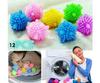 TRENDIFY4YOU Pack of 10 Multicolor PVC Laundry Balls, Tangle-Free for Washing Machine, Eco-Friendly, Solid and Durable, Open Top Closure, Laundry Scrubbing Balls view 2